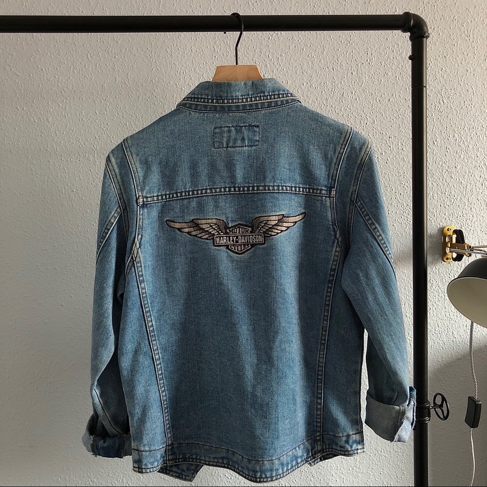 Harley Davidson Denim Jacket Gem